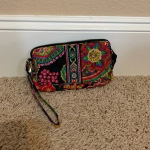 Vera Bradley Parisian Paisley Wristlet